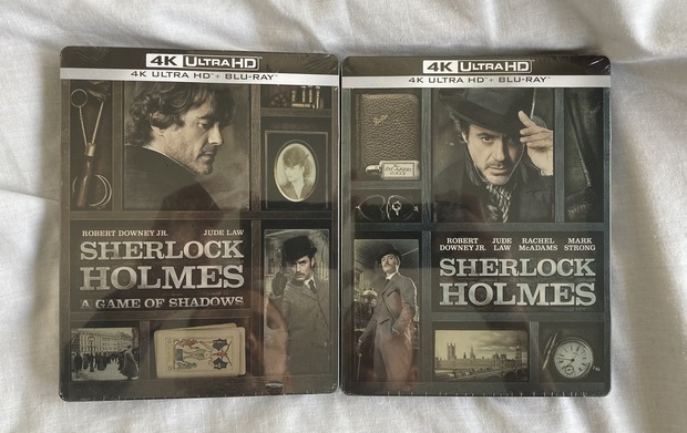 Mis dos últimas adquisiciones (Sherlock Holmes 4K Steelbook)