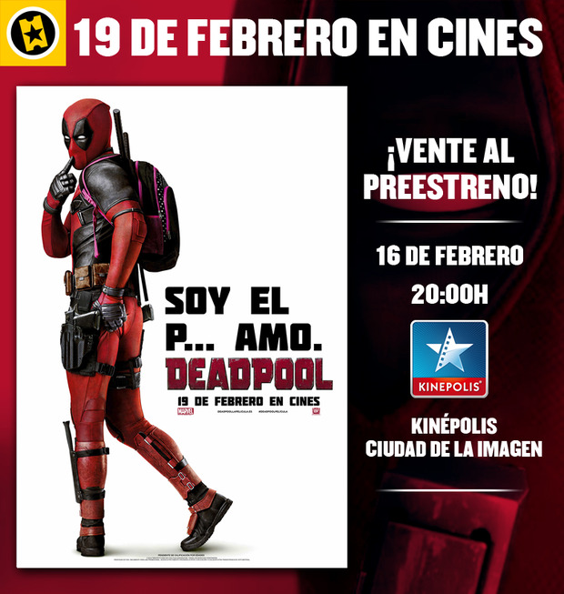 Sorteo | Entrada doble de "Deadpool" para el 16 en Madrid