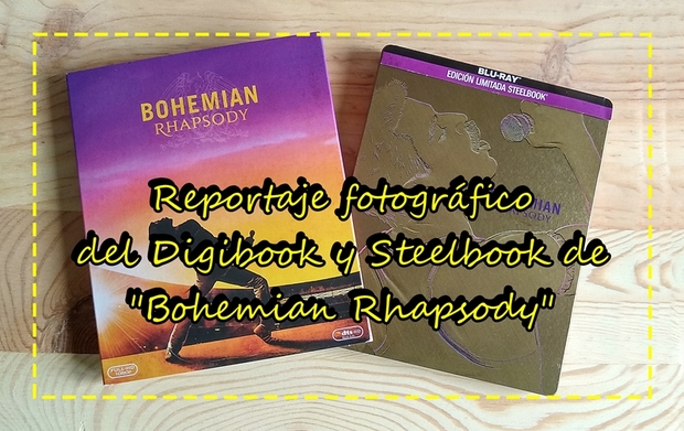 Reportajes fotográficos del Steelbooy y Digibook de "Bohemian Rhapsody"