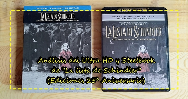 Análisis del UHD y Steelbook de "La lista de Schindler" (25º Aniversario)