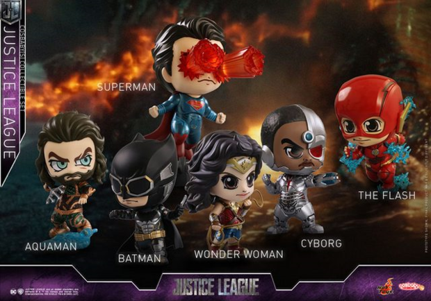 "Liga de la Justicia": Hot Toys revela los Cosbaby de la película 