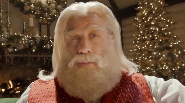 John Travolta recrea el baile de 'Pulp Fiction' vestido de Papá Noel para un anuncio