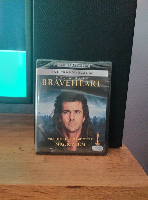 Hoy me ha llegado "Braveheart" 4K UHD edición italiana con audio y subtitulos en castellano