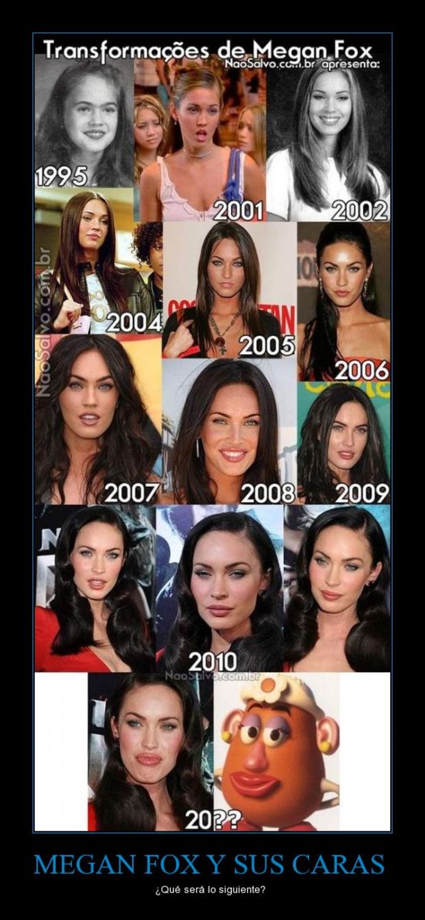 Las "transformaciones" de Megan Fox