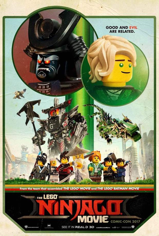 Póster (The Lego NINJAGO Movie) para la Comic-Con. 