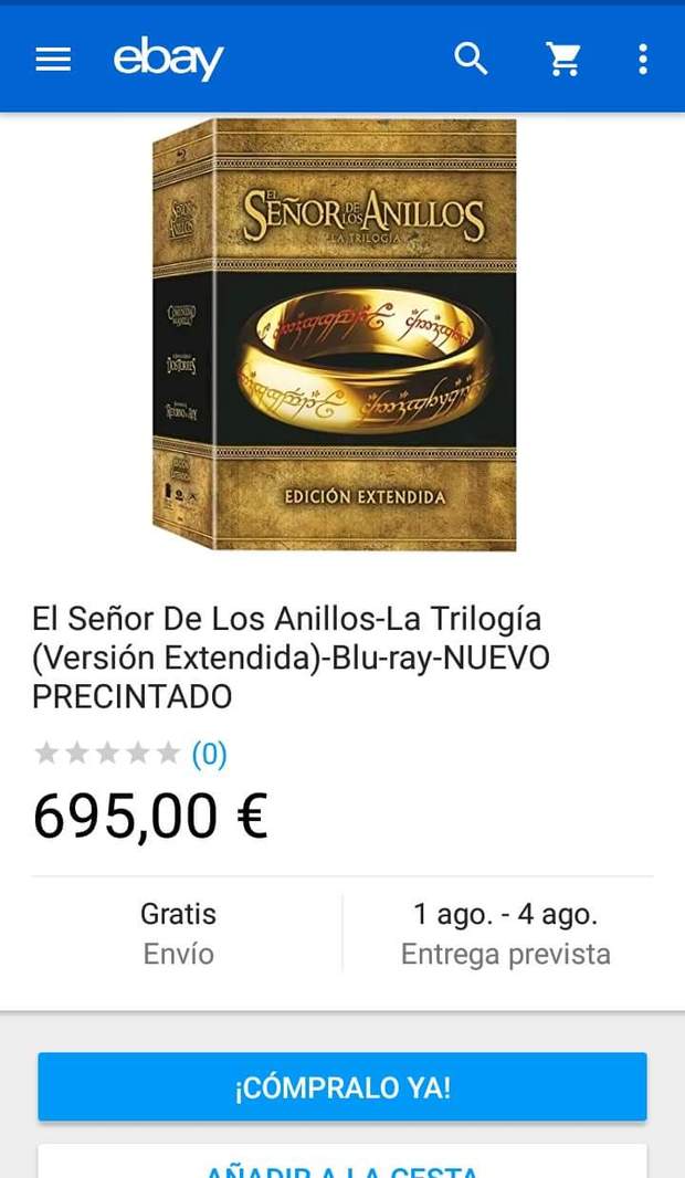 Imagen: Ofertón Trilogía de (EL SEÑOR DE LOS ANILLOS). 