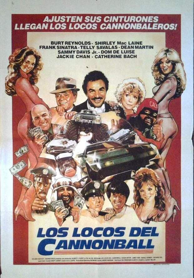 Póster Homenaje "Burt Reynolds" en (LOS LOCOS DEL CANNONBALL). Qué Nota le dais?. 