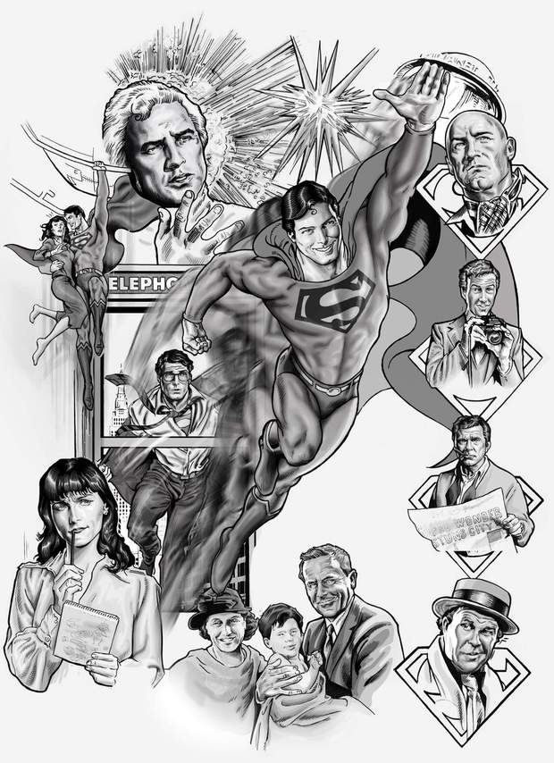 Imágenes Ilustradas de (SUPERMAN). 