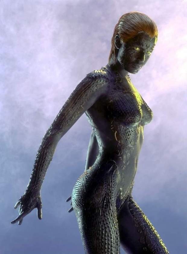 Imagen: "Rebecca Romijn" Mística para (X-MEN) 2000.