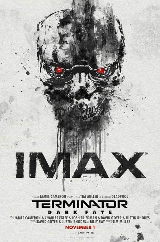 Póster IMAX (Terminator -Destino Oscuro). 