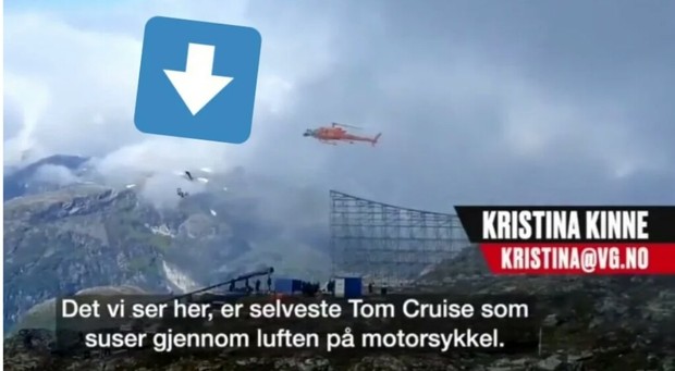 Video de "Tom Cruise" en el Rodaje de (Mision Imposible 7).