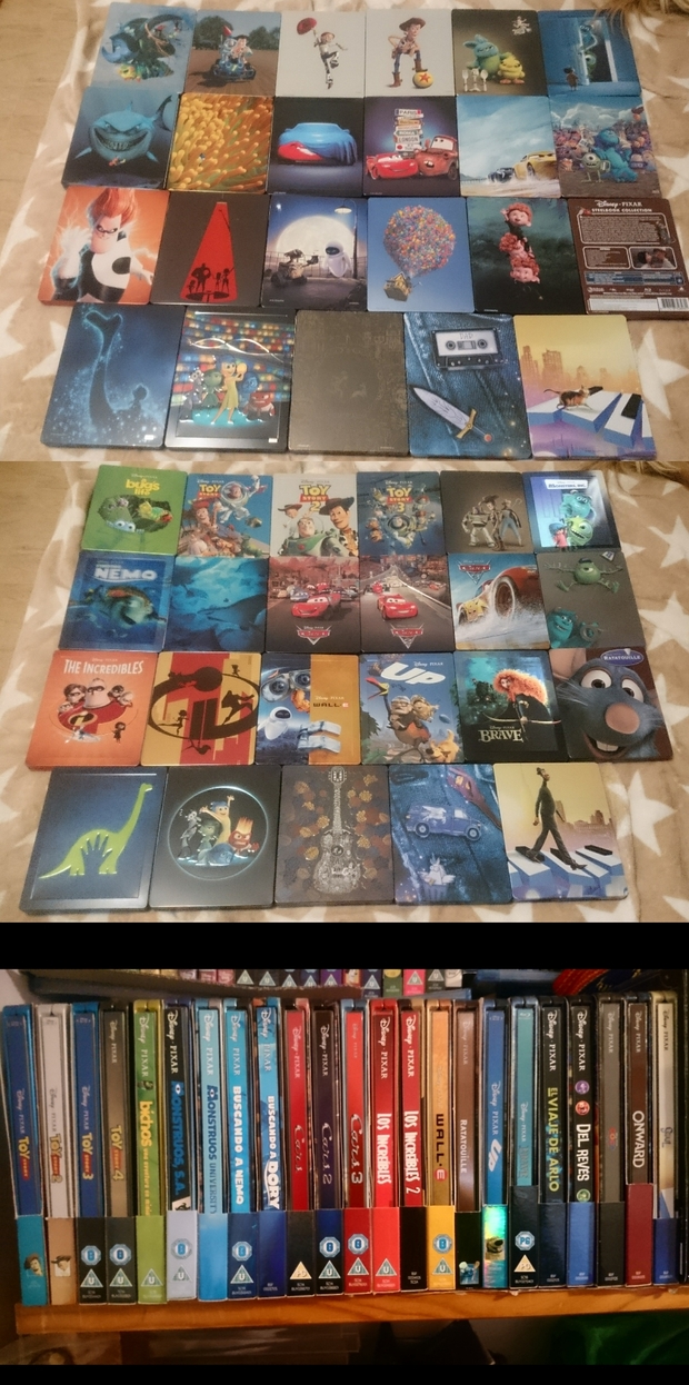 Mi Colección de Steelbooks de (Pixar). 