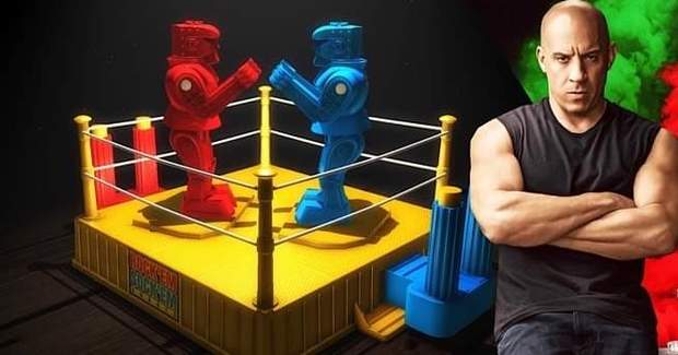 "Vin Diesel" Protagonizará el Juego de Mesa (Rock 'Em sock ' Em Robots). 
