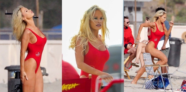 Nuevas Imágenes de "Lily James como Pamela Anderson" en la Serie (Pam & Tommy). 