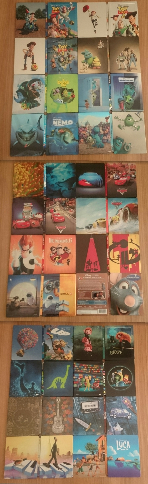 Mi Colección de Steelbooks (Pixar). 