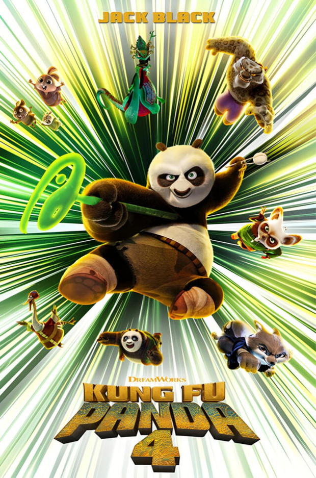 Póster de (Kung Fu Panda 4) trailer mañana.