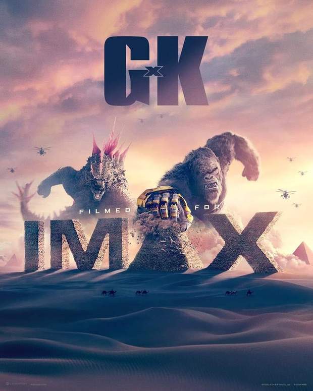 Nuevo póster IMAX de (Godzilla x Kong: The New Empire).  En cines 28 de Marzo