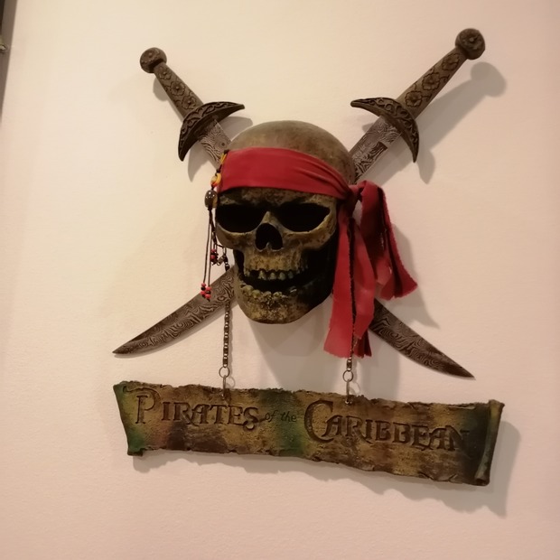 Calavera piratas del caribe
