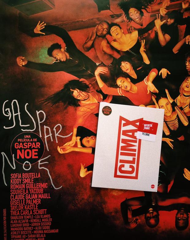 'Clímax' en Blu-ray y póster firmado por Gaspar Noé