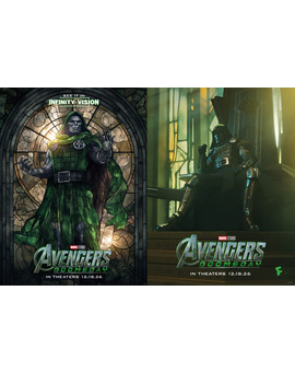 Nuevos posters de Vengadores Doomsday centrados en Doom para Infinity Vision y Fandango (3/3).