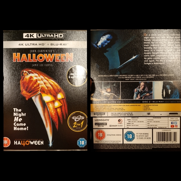 Halloween de John Carpenter UHD 4K de Reino Unido