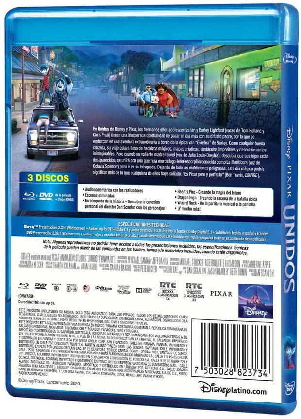 Onward - Blu-ray (México)