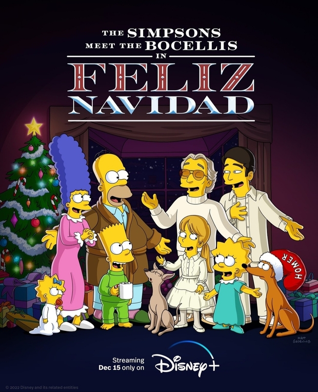 Feliz Navidad - The Simpsons (con Virginia, Matteo y Andrea Bocelli)