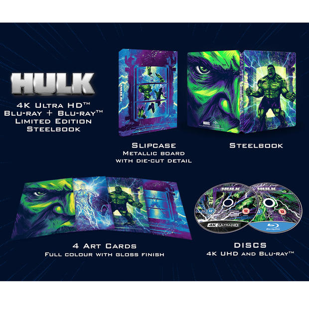 HULK (2003) 4k + bluray 2d-steelbook ED-limitada exclusivo zavvi.es para reservar ya.