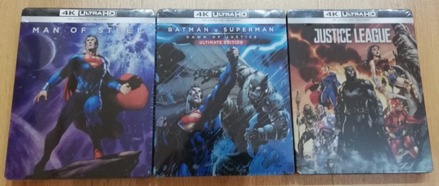 "Trilogía" Superman en 4k steelbook