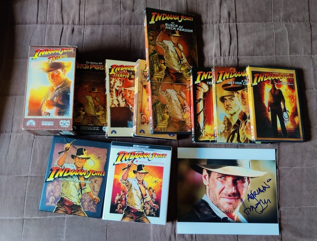 Mi colección (hasta ahora) de Indiana Jones (a la espera de las 8K)