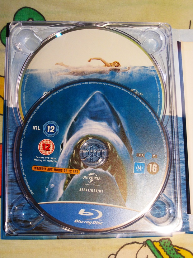 Tiburón: Blu Ray Digibook Discos