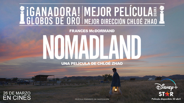 Disney Plus estrenará Nomadland un mes después de su lanzamiento en cines