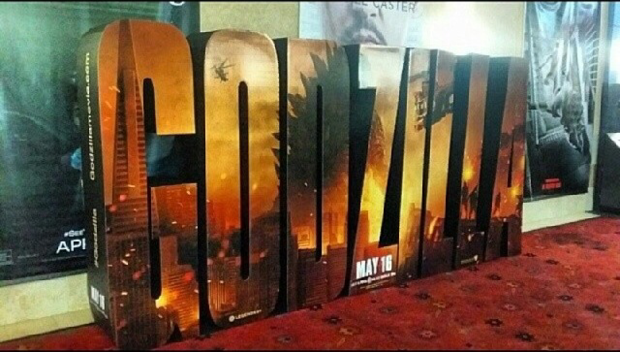 Impresionante letrero de 'Godzilla'