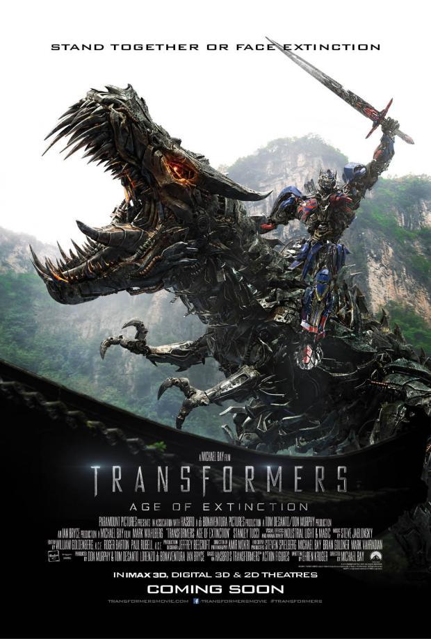 Nuevo poster de 'Transformers: La era de la extinción' (Permaneced unidos o enfrentaos a la extinción)