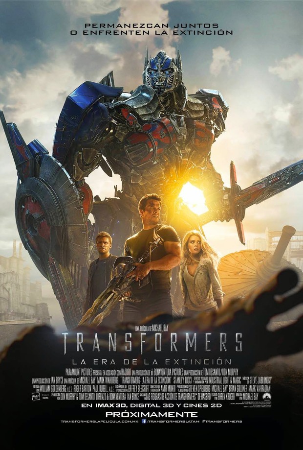 Poster internacional de 'Transformers: La era de la extinción'