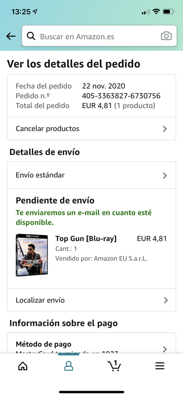 Ojito!! Top gun 4k en Amazon a 4,80