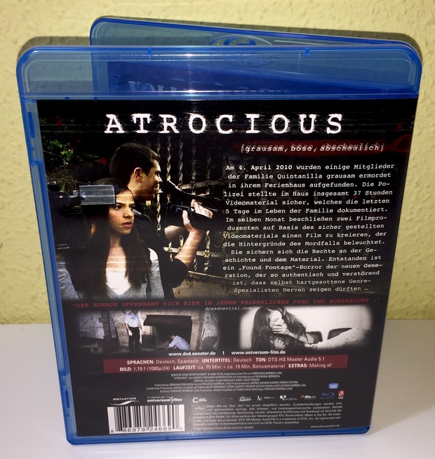 Información para completar ficha: Atrocious (2010) (Senator Home Entertainment)