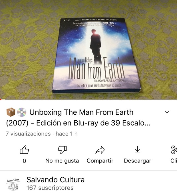 Unboxing The Man From Earth (2007) - Edición Blu-ray de 39 Escalones