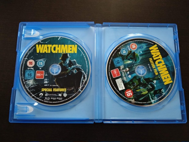 Watchmen Blu ray Horizontal - Discos