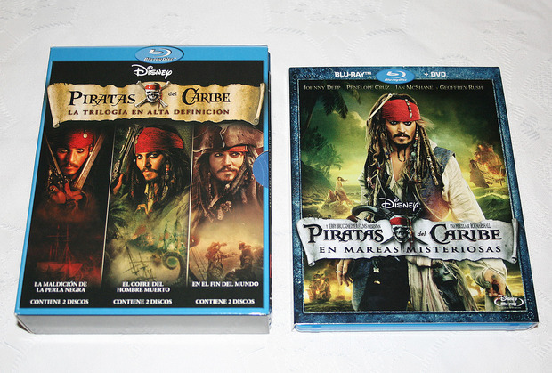 Colección Piratas del Caribe Bluray