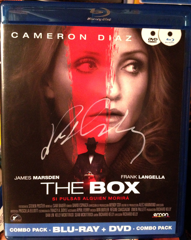 Blu-ray de "The Box" firmado por su director, Richard Kelly