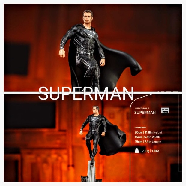 Impresionante estatua de Superman basada en La Liga de la Justicia de Zack Snyder.