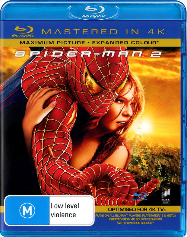 Spiderman 2 (Blu-ray australiano remasterizado en 4K)