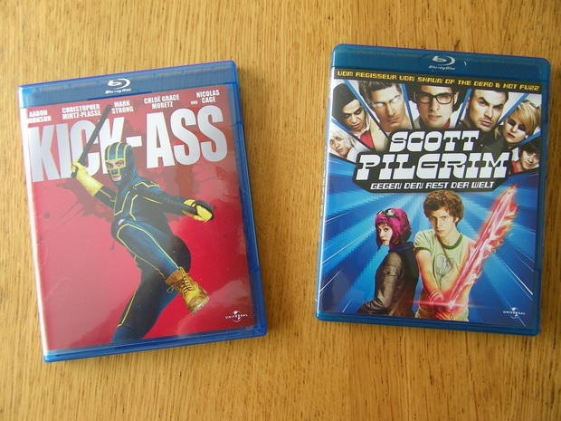 Kick Ass y Scott Pilgrim . ediciones alemanas con idioma español
