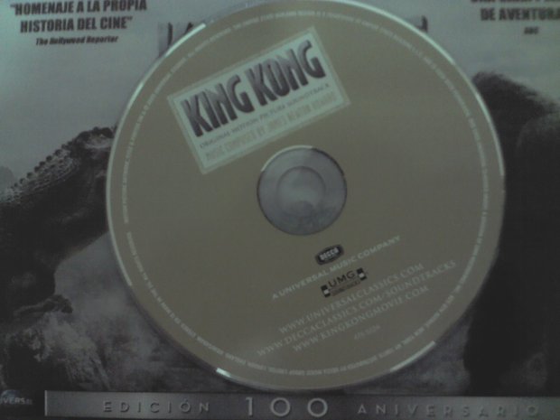 King Kong (Edición 100 Aniversario). CD-Banda Sonora.