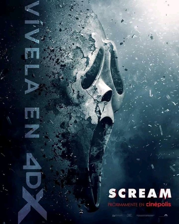 Scream póster vívela en 4DX.