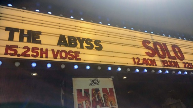 Mi tarde de cine de domingo: Abyss en 35 mm y Solo en 4k Atmos