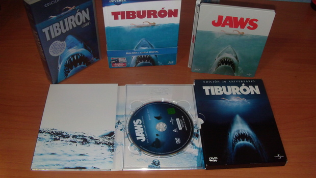 Ediciones especiales de Tiburón (DVD, VHS y Blu Ray)