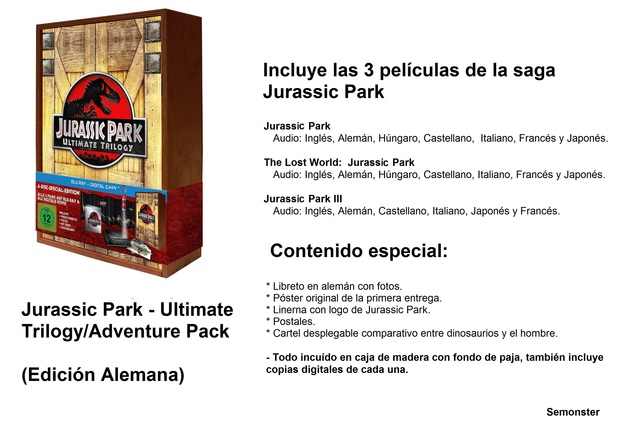 Ediciones recomendadas y extras: Jurassic Park Adventure Pack