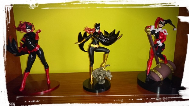 Batwoman & Harley Queen & Batgirl Bishoujo Kotobukiya